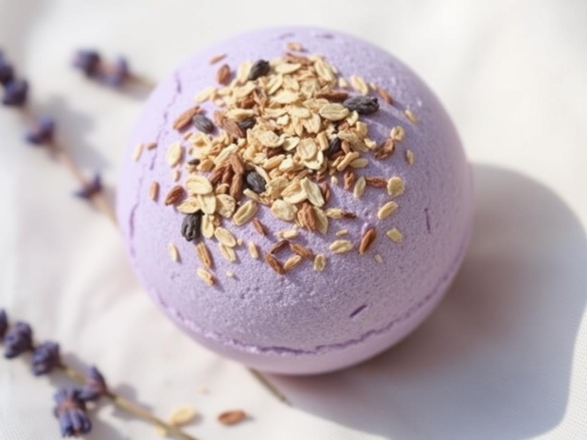 Lavender & Oat Bath Bomb